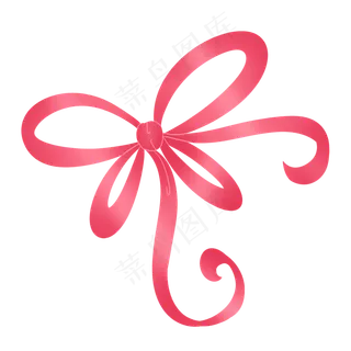 红色细长可爱丝带飘带蝴蝶结彩带