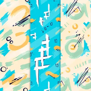 抽象手绘图案集