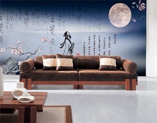 电视墙背景画效果图片