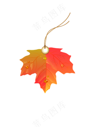 红枫落叶装饰