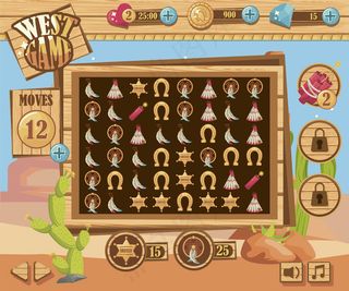 西部游戏沙漠场景