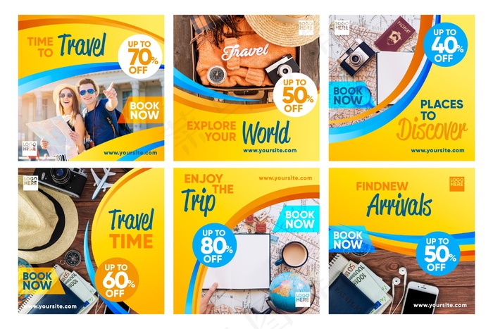 旅游销售模板集