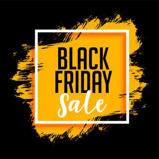 黑色星期五打折背景漆飞溅