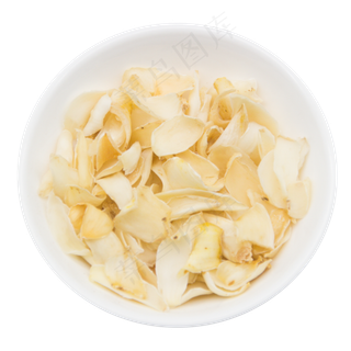 一盘山药片蔬菜