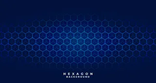 Blue tech六边形图案设计
