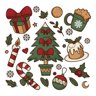 手绘圣诞元素系列