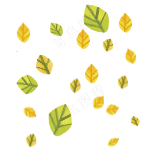 树叶飘落动态元素