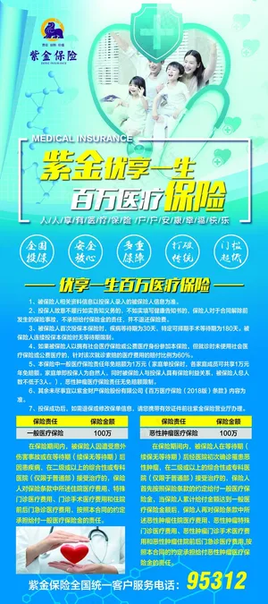 保险宣传展架设计