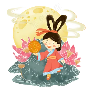 中秋节嫦娥过中秋素材