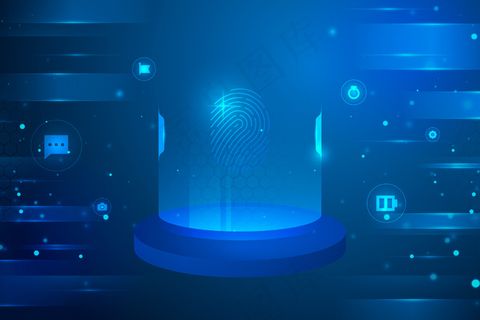 具有网络圆形图标的未来主义背景