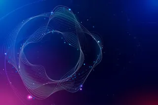 虚拟助理圈背景紫色渐变中断技术