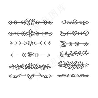 手绘装饰分隔器系列