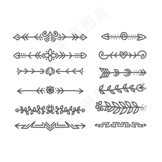 手绘装饰分隔器系列 手绘装饰分隔器系列