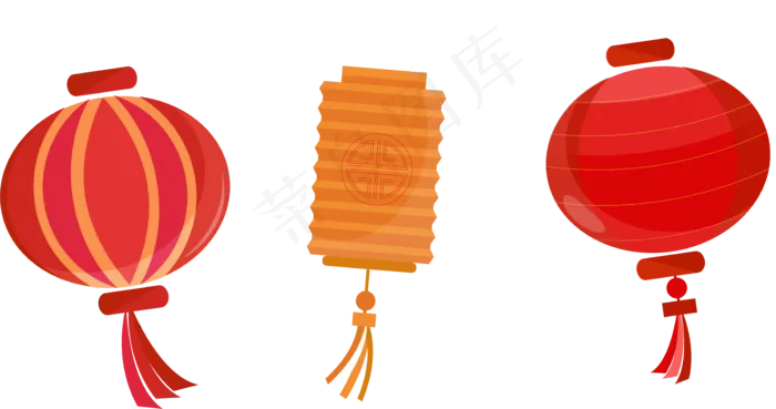 中秋灯笼(6838*3606px 300 dpi )ai矢量模版下载