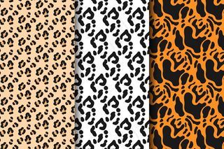 现代动物印花图案