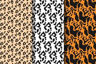 现代动物印花图案