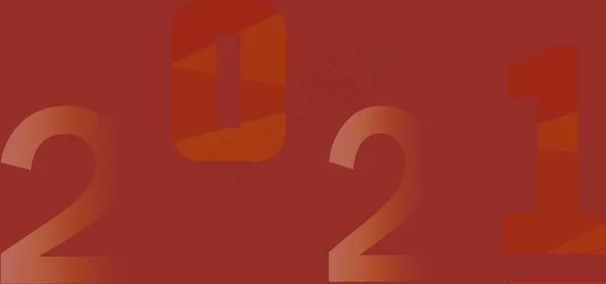 红色喜庆渐变2021年新年背  景