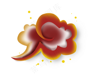 国庆节立体中国风祥云