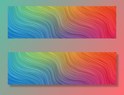 波浪抽象背景。条纹图案壁纸。彩色横幅banner封面