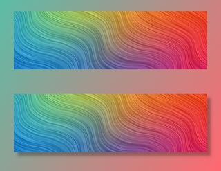 波浪抽象背景。条纹图案壁纸。彩色横幅banner封面