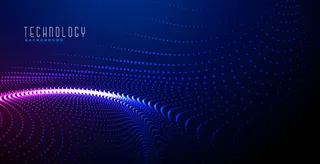 发光的数字粒子背景设计