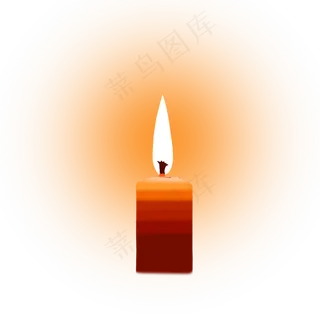 手绘矢量卡通教师节燃烧的红色蜡