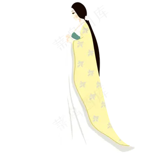 手绘矢量小清新七夕节情人节牛郎