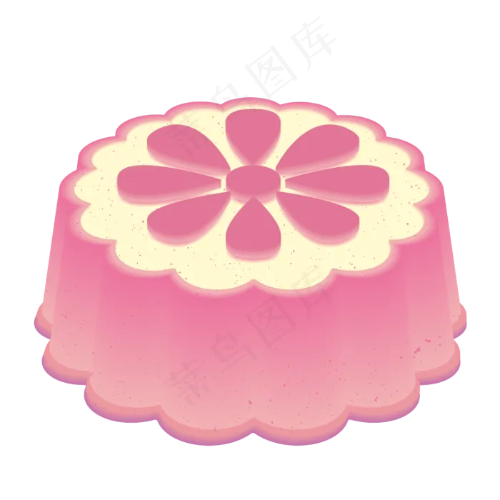 中秋月饼粉红冰皮(4584*4584px 300 dpi )ai矢量模版下载