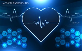 现代医疗技术与创新理念。保健模式医疗创新概念背景设计。