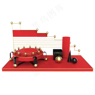 电商展台小舞台