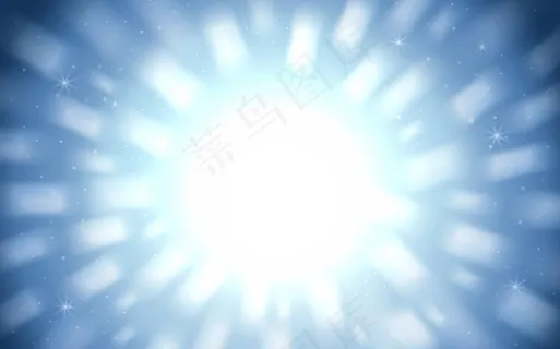 华丽闪亮的背景,蓝色背景上的白光 华丽闪亮的背景,蓝色背景上的白光