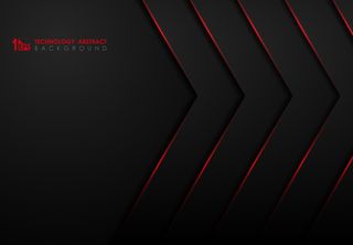 摘要以红光激光设计为背景的黑色技术模板。