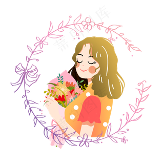 教师节老师鲜花头像素材