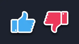 拇指向上和拇指向下图标