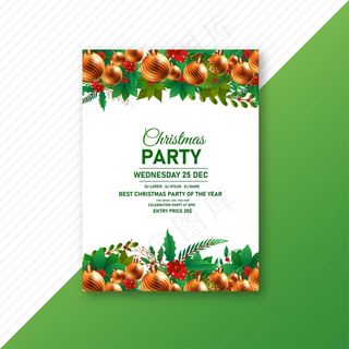 圣诞快乐优雅宣传单,DM传单背景