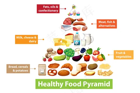 健康食品金字塔图