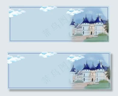 彩色扁平欧洲旅游国庆假期电商banner