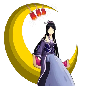八月十五嫦娥奔月