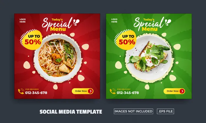 特别菜单宣传单,DM传单eps,ai矢量模版下载