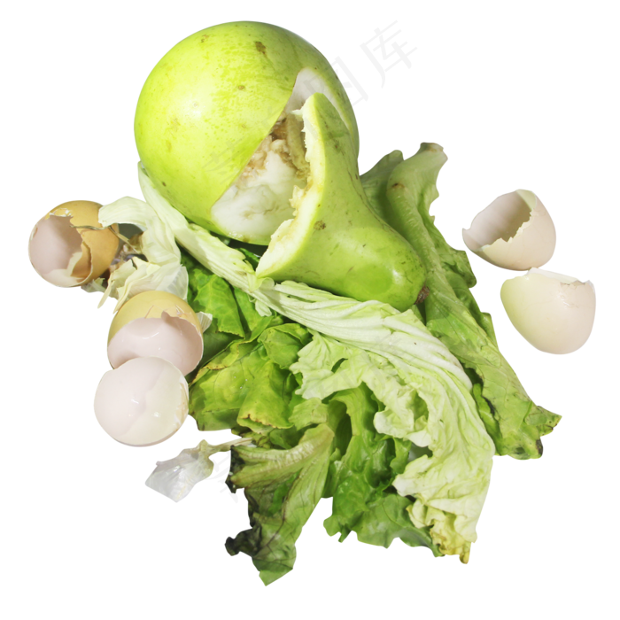 厨余垃圾腐烂蔬菜蛋壳