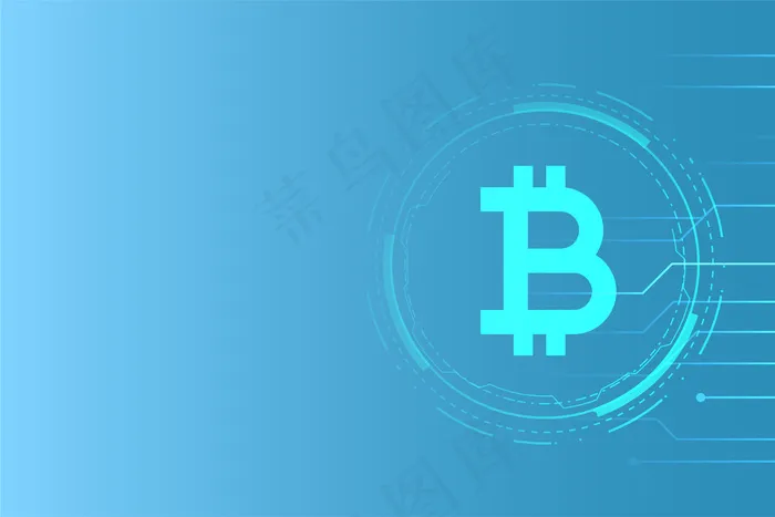 虚拟货币比特币技术概念背景eps,ai矢量模版下载