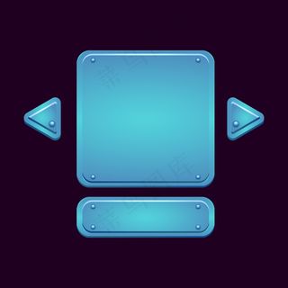 为gui资产元素弹出的一组幻想rpg游戏ui板