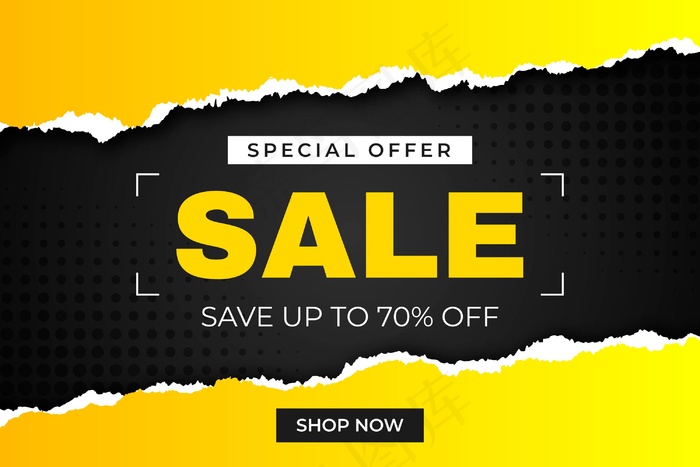 与撕开的纸的现实销售背景