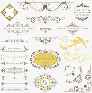 复古欧式花纹矢量