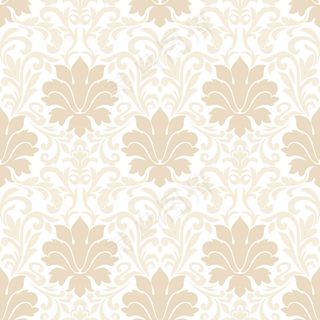 锦缎无缝图案。古典奢华的老式锦缎装饰，皇家维多利亚无缝纹理壁纸，纺织品，包装。