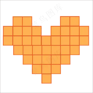 214情人节方格爱心