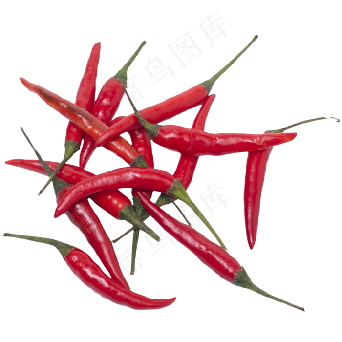 红色零散辣椒实拍