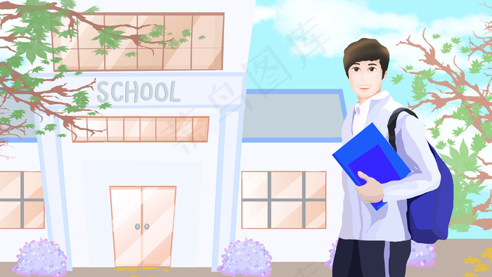 开学季之学生报到(2880X1620(DPI:300))psd模版下载