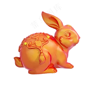 立体玉兔png图