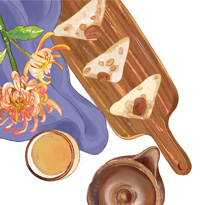 重阳节重阳糕菊花